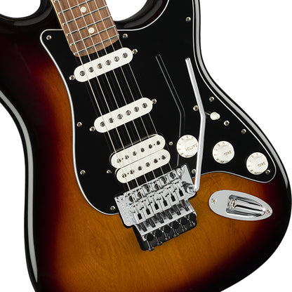 Fender Player Stratocaster Electric Guitar Pau Ferro Fretboard with HSS Pickup and Floyd Rose - 3 Tone Sunburst