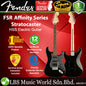 Fender Squier FSR Affinity Series Stratocaster HSS Electric Guitar Laurel Fretboard - Metallic Black