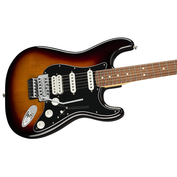 Fender Player Stratocaster Electric Guitar Pau Ferro Fretboard with HSS Pickup and Floyd Rose - 3 Tone Sunburst