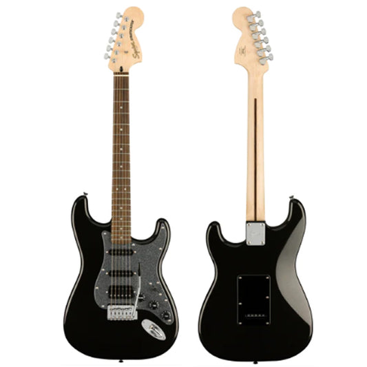 Fender Squier FSR Affinity Series Stratocaster HSS Electric Guitar Laurel Fretboard - Metallic Black