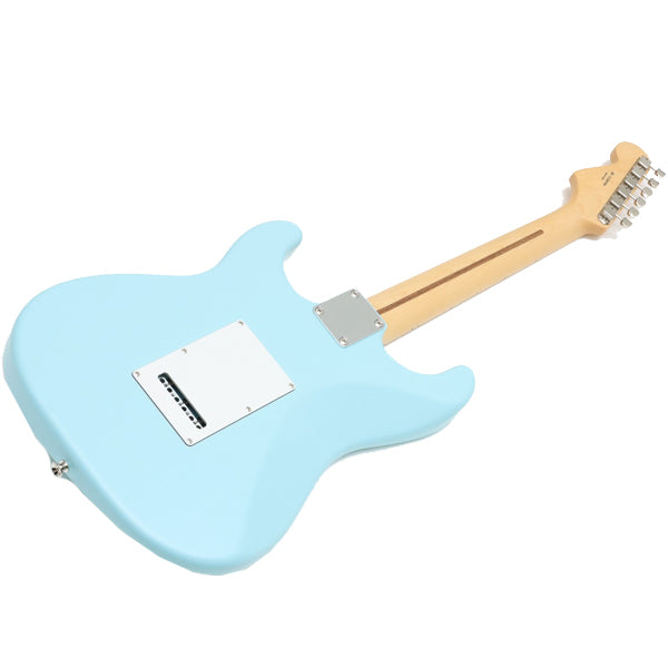 Fender Japan Junior Collection Stratocaster Electric Guitar Maple Fingerboard SSS Pickup with Tremolo- Satin Daphne Blue