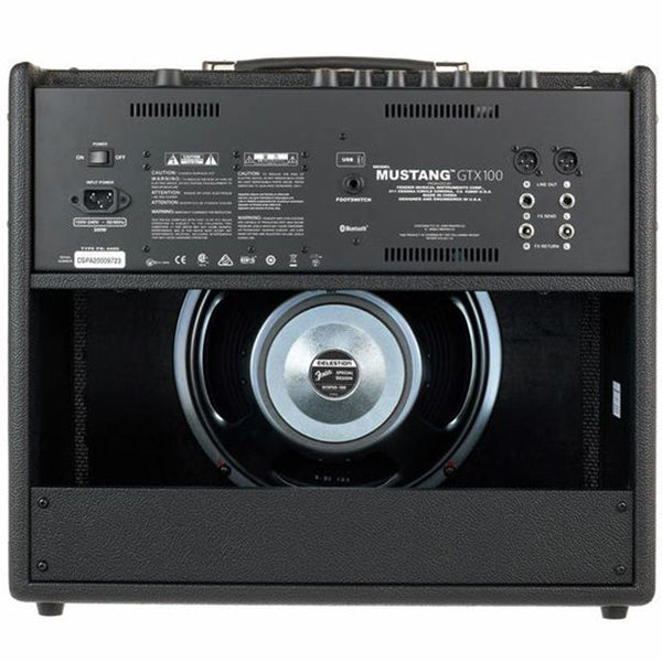 Fender Mustang GTX100 100 Watt Electric Guitar Combo Speaker Amplifier with Bluetooth and Wi-Fi Connectivity (GTX 100)