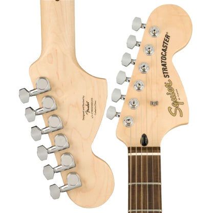Fender Squier FSR Affinity Series Stratocaster HSS Electric Guitar Laurel Fretboard - Metallic Black