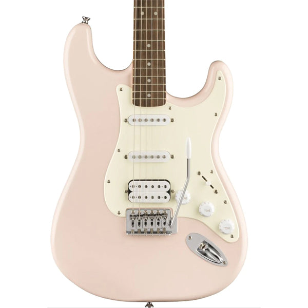 Fender Squier Bullet HSS Stratocaster Electric Guitar with Tremolo Laurel Fingerboard - Shell Pink