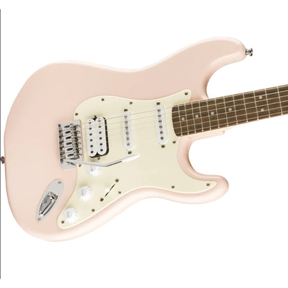 Fender Squier Bullet HSS Stratocaster Electric Guitar with Tremolo Laurel Fingerboard - Shell Pink
