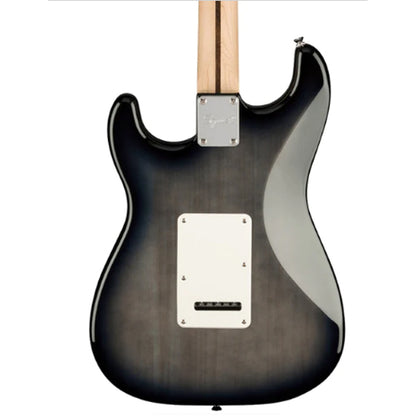 Fender Squier FSR Affinity Stratocaster QMT Electric Guitar with Tremolo and Laurel Fretboard - Black Burst
