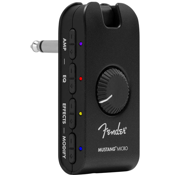 Fender Mustang Micro Rechargeable Headphone Amp Guitar Amplifier with 12 Amps 13 Effects with Bluetooth and Audio Over USB