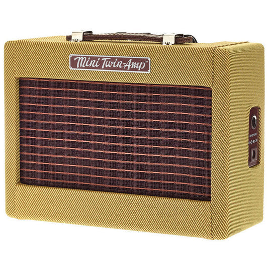 Fender Mini '57 Twin-Amp 1 watt 2x2 Mini Combo Amp With Dual 2 Speakers and Headphone Jack (57 Twin Amp)