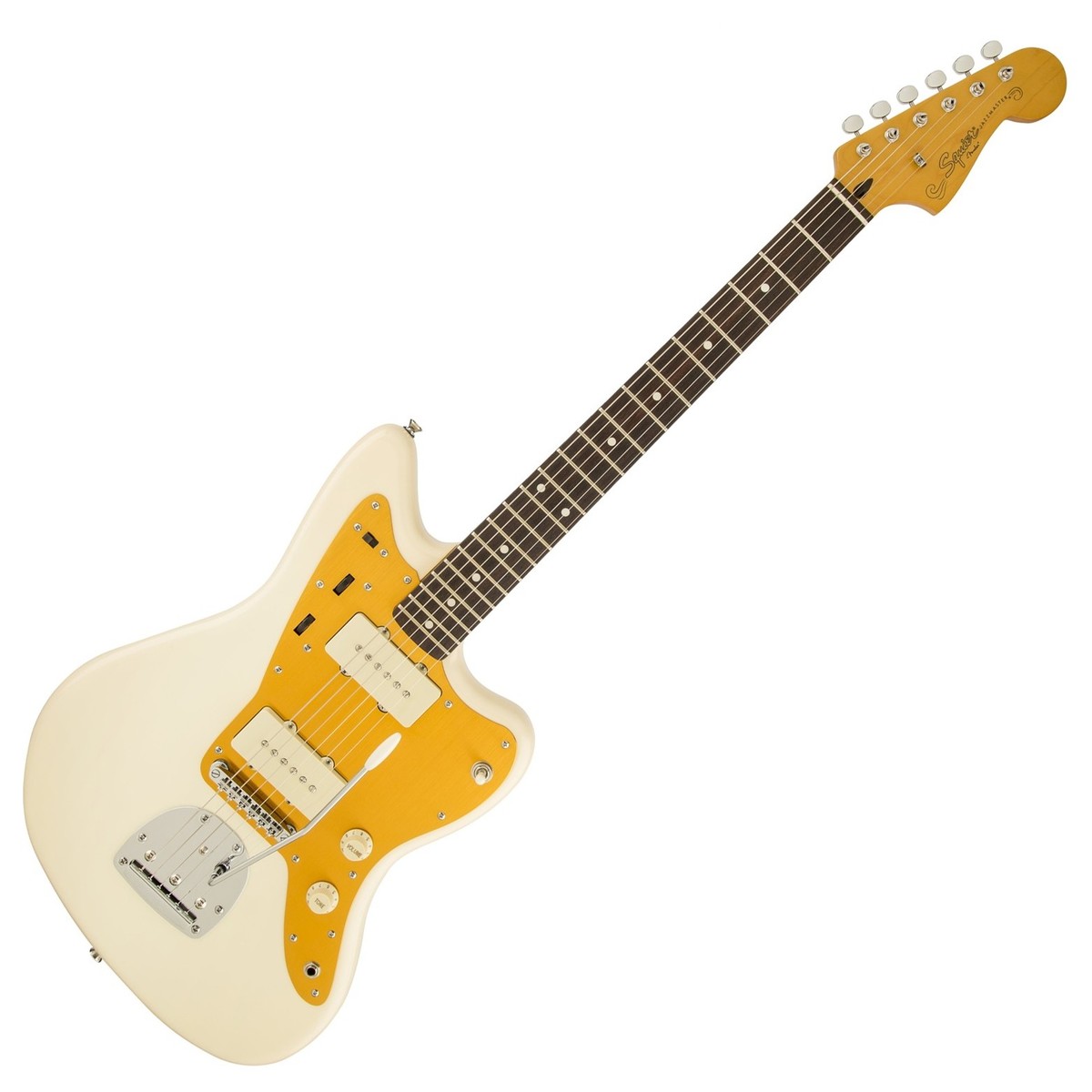 Squier by Fender J Mascis Signature Jazzmaster Classic Vibe Basswood Electric Guitar Laurel Fingerboard with Tremolo Vintage White