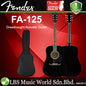 Fender FA-125 Dreadnought Spruce Top Acoustic Guitar With Fender Bag Black (FA125  FA 125)