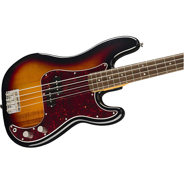 Squier by Fender Classic Vibe 60s Precision 4 Strings Electric Bass Guitar Indian Laurel Fingerboard 3 Tone Sunburst