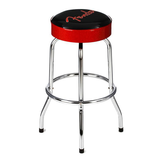 Fender 30 inch Logo Guitar Barstool Round Bar Stool Chair Bench (Red)