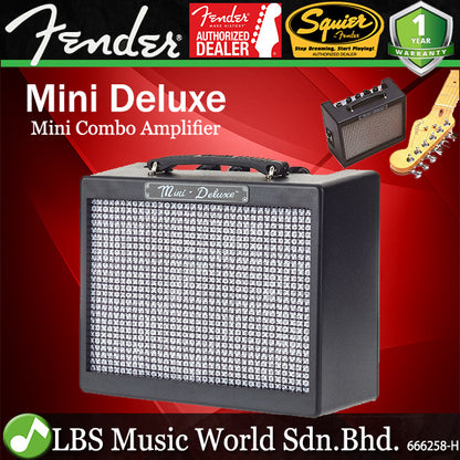 Fender Mini Deluxe 2 Watt 1x2 Inch Mini Combo Speaker Amplifier for Electric Guitar