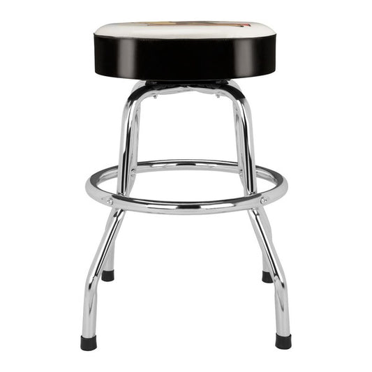 Fender Rocks Cali Barstool 24 Inch Stool Black Sides with White Top California Rock
