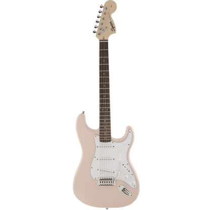 Squier by Fender FSR Affinity Stratocaster Series Poplar Body Maple Electric Guitar Shell Pink