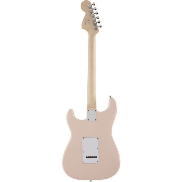 Squier by Fender FSR Affinity Stratocaster Series Poplar Body Maple Electric Guitar Shell Pink