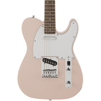 Squier by Fender FSR Affinity Stratocaster Series Poplar Body Maple Electric Guitar Shell Pink