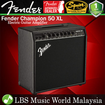 Fender Champion 50 XL 2 Channel 50 Watts 120V Electric Guitar Amplifier with Aux Input