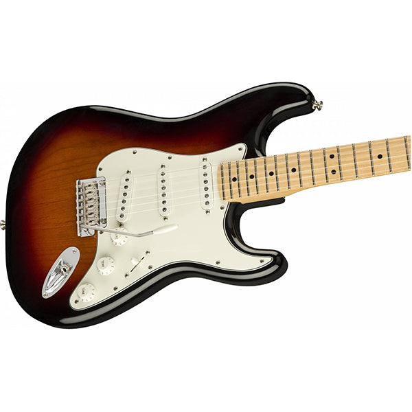 Fender Mexico Player HSS Stratocaster Electric Guitar with Maple Fretboard - 3-Tone Sunburst