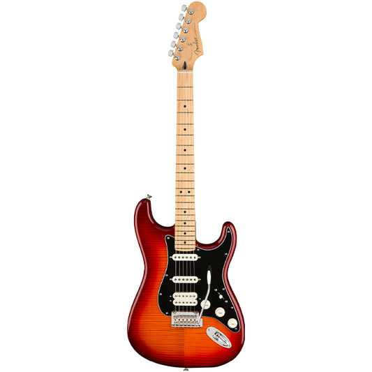 Fender Mexico Player HSS Plus Top Stratocaster Electric Guitar with Maple Fretboard - Aged Cherry Burst