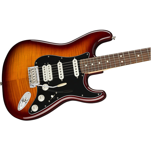 Fender Mexico Player HSS Plus Top Stratocaster Electric Guitar with Pau Ferro Fretboard - Tobacco Sunburst