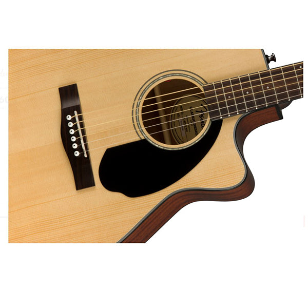 Fender CC-60SCE Solid Spruce Top Concert Acoustic Electric Guitar Natural (CC60SCE)