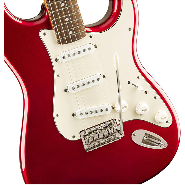 Squier By Fender Classic Vibe 60s Stratocaster Electric Guitar With Tremolo Laurel Fingerboard (Candy Apple Red)