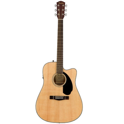 Fender CD-60SCE Solid Spruce Top Dreadnought Acoustic Electric Guitar Natural (CD60SCE)