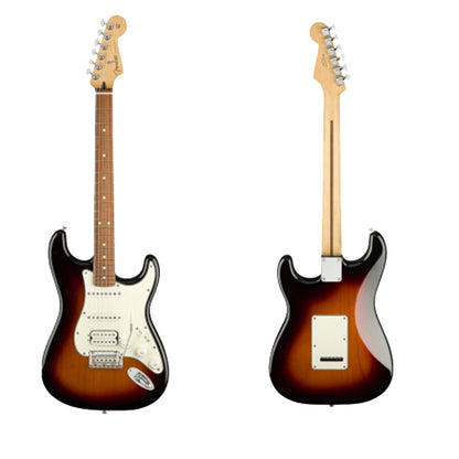 Fender Mexico Player HSS Stratocaster Electric Guitar with Pau Ferro Fingerboard - 3 Tone Sunburst