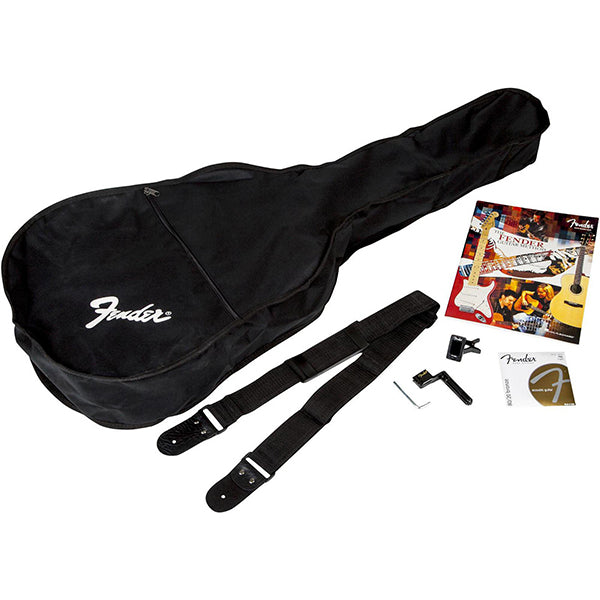 Fender FA-125S Folk Acoustic Guitar Pack Solid Top Mahogany (FA125S FA125)