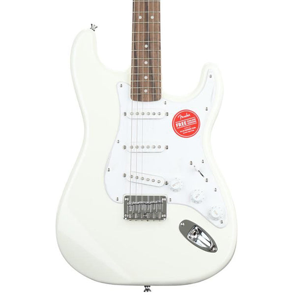 Fender Squier Bullet Stratocaster with Tremolo Electric Guitar SSS Strat (Arctic White)