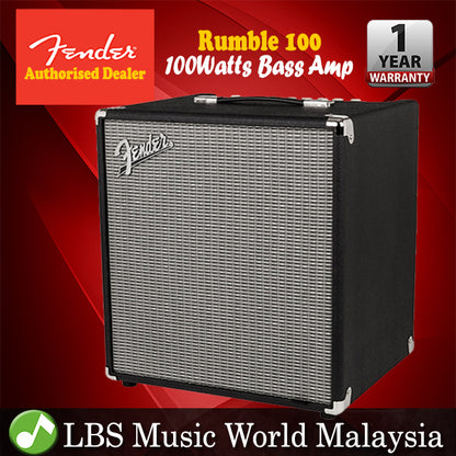 Fender Rumble 100 Amplifier 1 x 12" 100-Watt Electric Bass Combo Amp With EQ