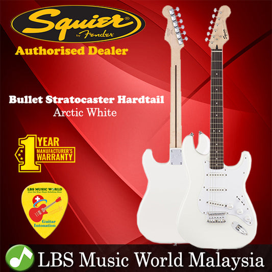 Fender Squier Bullet Standard Stratocaster SSS Hardtail Electric Guitar (Arctic White)