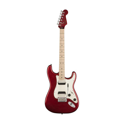 Squier by Fender Contemporary HH Stratocaster Electric Guitar with Maple Fingerboard Dark Metallic Red (DMR)