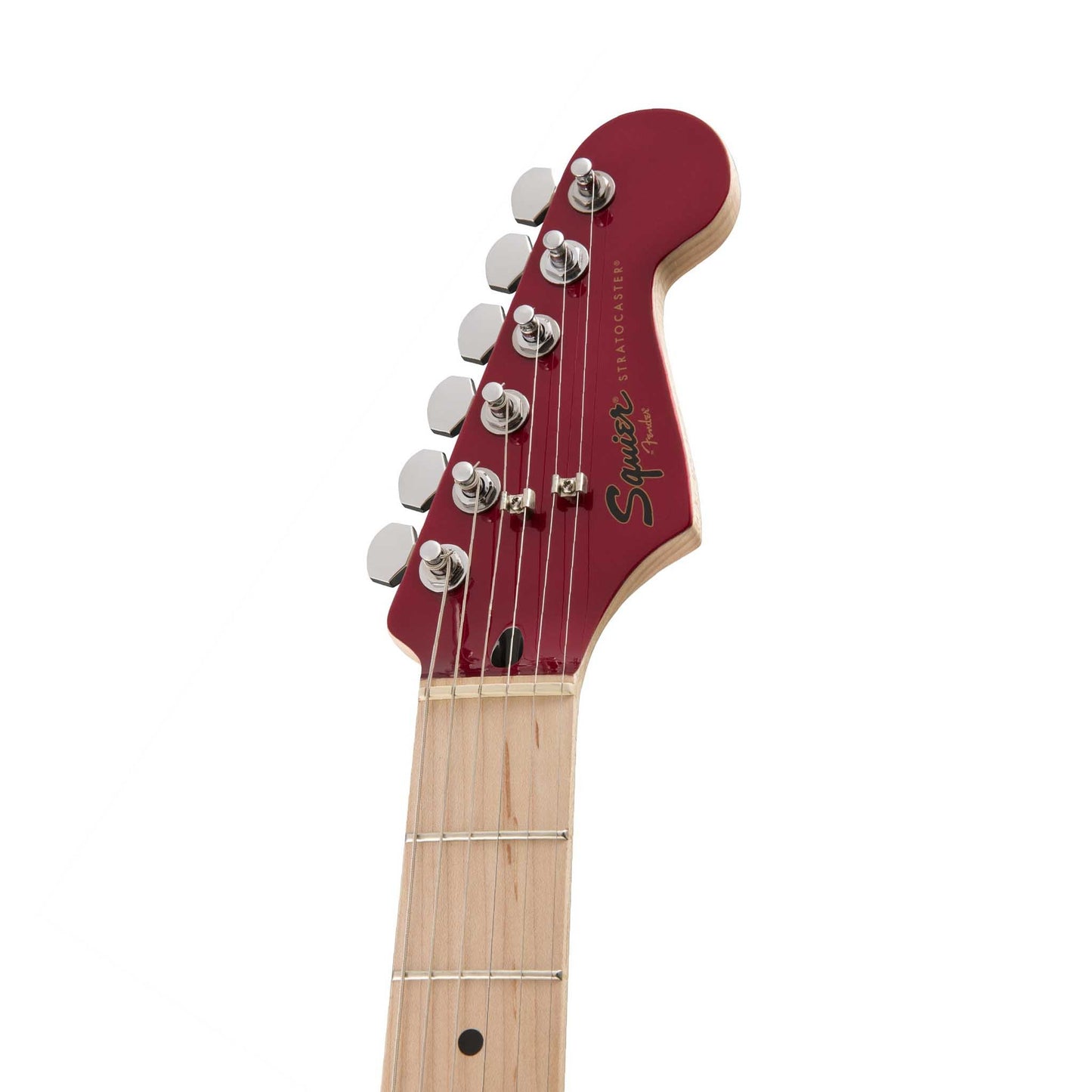 Squier by Fender Contemporary HH Stratocaster Electric Guitar with Maple Fingerboard Dark Metallic Red (DMR)