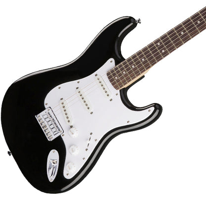 Fender Squier Bullet Standard Stratocaster SSS Hardtail Electric Guitar (Laurel FB, Black)