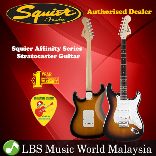 Fender Squier Affinity Series Stratocaster Electric Guitar (Brown Sunburst)
