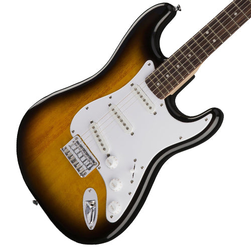 Fender Squier Bullet Standard Stratocaster SSS Hardtail Electric Guitar (Brown Sunburst)