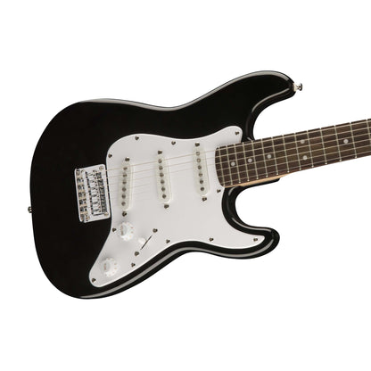 Fender Squier Mini Stratocaster Electric Guitar Junior Strat Guitar (Laurel FB Black)