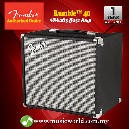 Fender Rumble 40 V3 40-watt Amp 1x10 Guitar Bass Combo Amplifier Speaker
