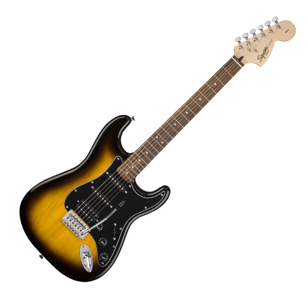 Fender Squier Affinity Series HSS Stratocaster Guitar Pack Frontman 15G Amplifier (Brown Sunburst)