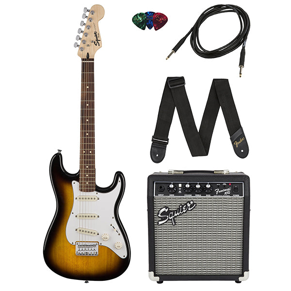 Fender Squier Pack Affinity Series SSS Stratocaster Electric Guitar Pack Complete Bundle