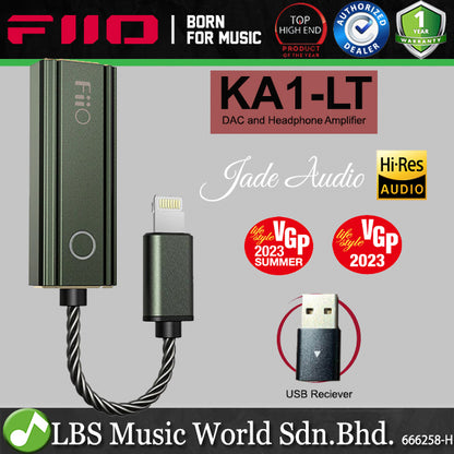 FiiO KA1-LT Lightning Compact Portable Amp DAC and Headphone Amplifier (KA1 LT)
