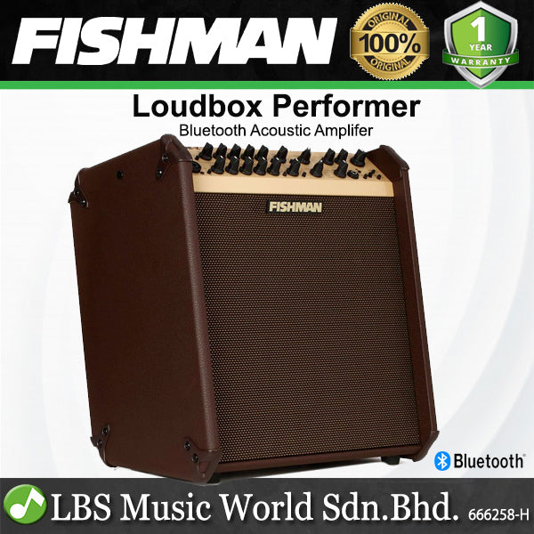 Fishman Loudbox Performer 180 Watt Bi Amplifier Bluetooth Acoustic Combo Speaker Amp with Tweeter