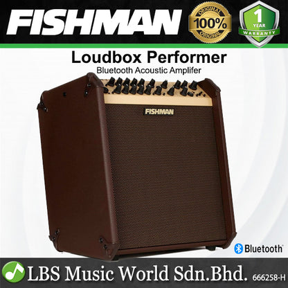Fishman Loudbox Performer 180 Watt Bi Amplifier Bluetooth Acoustic Combo Speaker Amp with Tweeter
