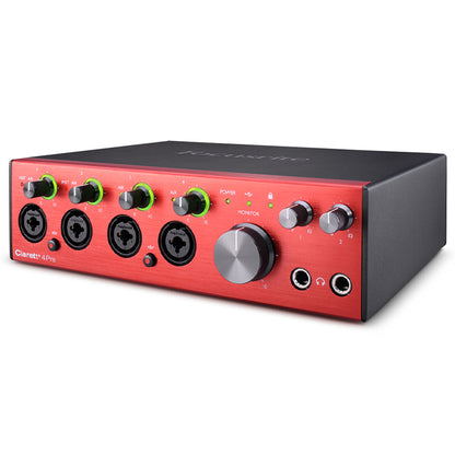 Focusrite Clarett+ 4Pre 18 In and 8 Out USB C Audio Interface For Complete Creator (Clarett + 4 Pre)