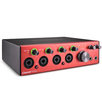 Focusrite Clarett+ 4Pre 18 In and 8 Out USB C Audio Interface For Complete Creator (Clarett + 4 Pre)