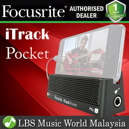Focusrite iTrack Pocket Audio Interface With Lightning Connector