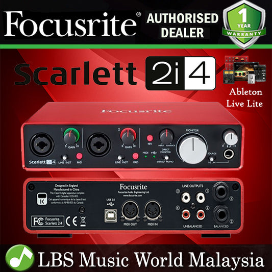Focusrite Scarlett 2i4 2nd Gen USB Audio Interface Version 2 (2nd Gen)