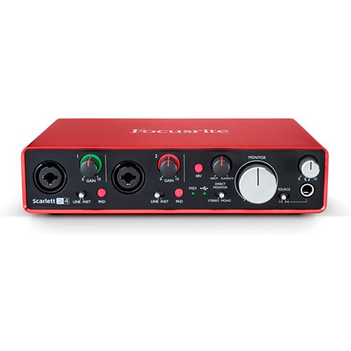 Focusrite Scarlett 2i4 2nd Gen USB Audio Interface Version 2 (2nd Gen)